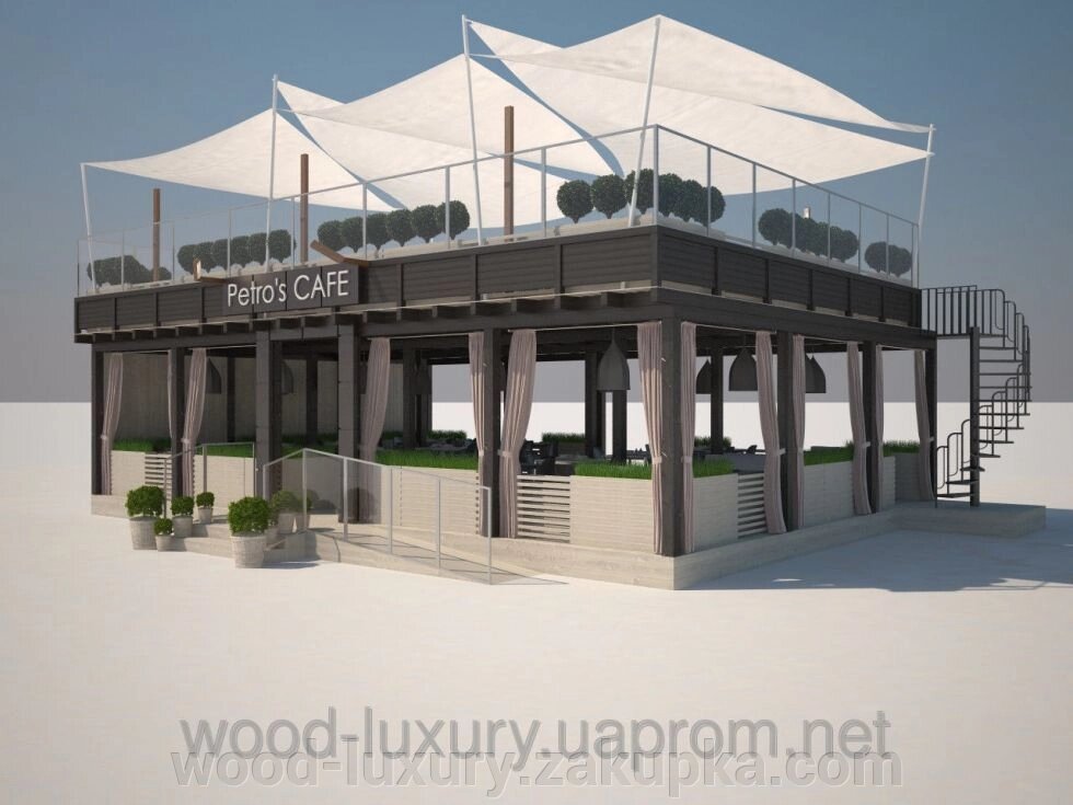 Проектування і виробництво літніх ресторанів і кафе дизайн проекти - Україна