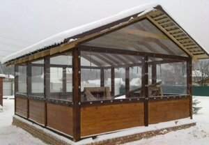 Мягкие окна для беседок и террас. Мягкие окна для беседок цена. в Одеській області від компанії Беседки Wood Luxury