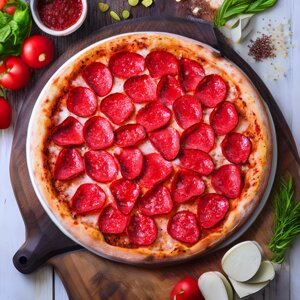 Піца Салямі 32 см 405 г в Волинській області от компании Presto Pizza №1 Доставка піци в Луцьку