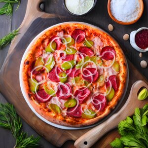 Піца Козацька 30 см в Волинській області от компании Presto Pizza №1 Доставка піци в Луцьку