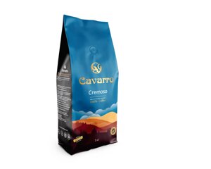Кава в зернах cavarro сremoso 1000г.