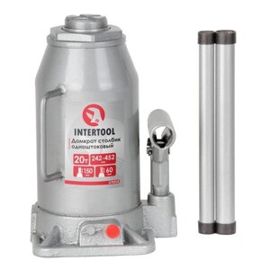 Домкрат стовпчик одноштоковий 20т INTERTOOL GT0028