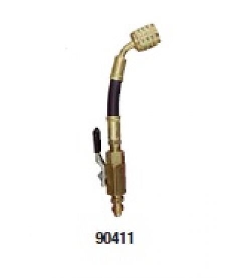 Гнучкий шланг-адаптор з вентилем R-410a: 1/4" SAE (зовнішня) х 1/2" 20UNF (внутрішня) MC-90411 від компанії Інтернет-магазин "STORETOOLS" - фото 1