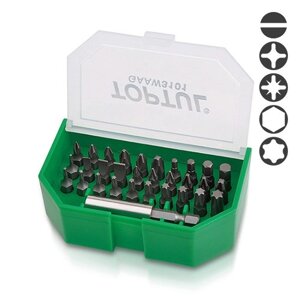 Haбop біт 1/4" SL, PH, PZ, TORX, HEX toptul gaawз101