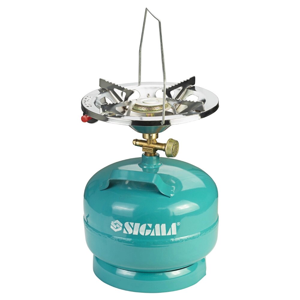 Комплект газовий кемпінг з п'єзопідпалом Comfort 5л SIGMA (2903111) від компанії Інтернет-магазин "STORETOOLS" - фото 1
