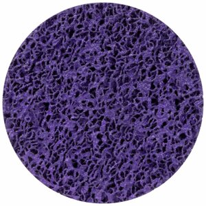 Коло зачистне з нетканого абразиву (корал)125мм на липучці фіолетовий жорсткий SIGMA (9176161)