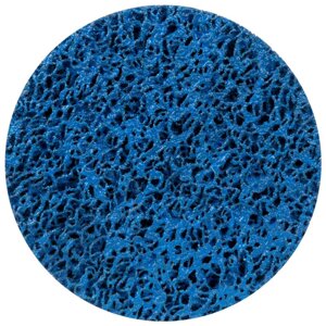 Коло зачистне з нетканого абразиву (корал)125мм на липучці синій середня жорсткість SIGMA (9176211)