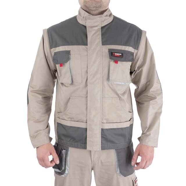 Куртка робоча 2 в 1, 100% бавовна, щільність 180 г/м2, S INTERTOOL SP-3031 від компанії Інтернет-магазин "STORETOOLS" - фото 1