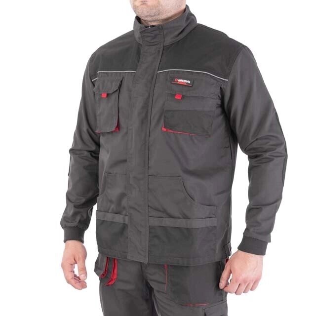 Куртка робоча 80% поліестер, 20% бавовна, щільність 260 г/м2, XL INTERTOOL SP-3004 від компанії Інтернет-магазин "STORETOOLS" - фото 1