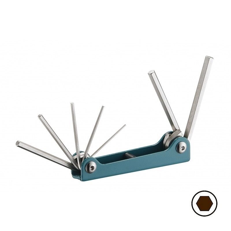 Набір ключів шестигранних дюймових складаний 2.5 - 10 мм, 7 предметів 5072FS F від компанії Інтернет-магазин "STORETOOLS" - фото 1