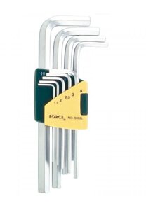 Набір кутових ключів HEX 15-10 мм. подовжених 9од. (шт.) 5093-LF