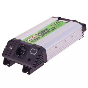 Перетворювач напруги 12V-220V/1000W/USB-5VDC2.0A PULSO IMU-1020