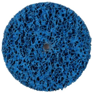 Коло зачистне з нетканого абразиву (корал) Ø100мм без тримача синій середня жорсткість SIGMA (9175741)