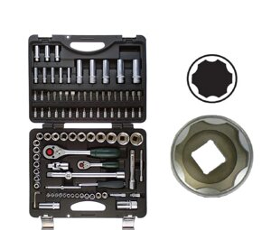 Набір інструменту комбінований. 1/2"-1/4" 94од. Головки Surface drive (шт.) FORCE 4941R F