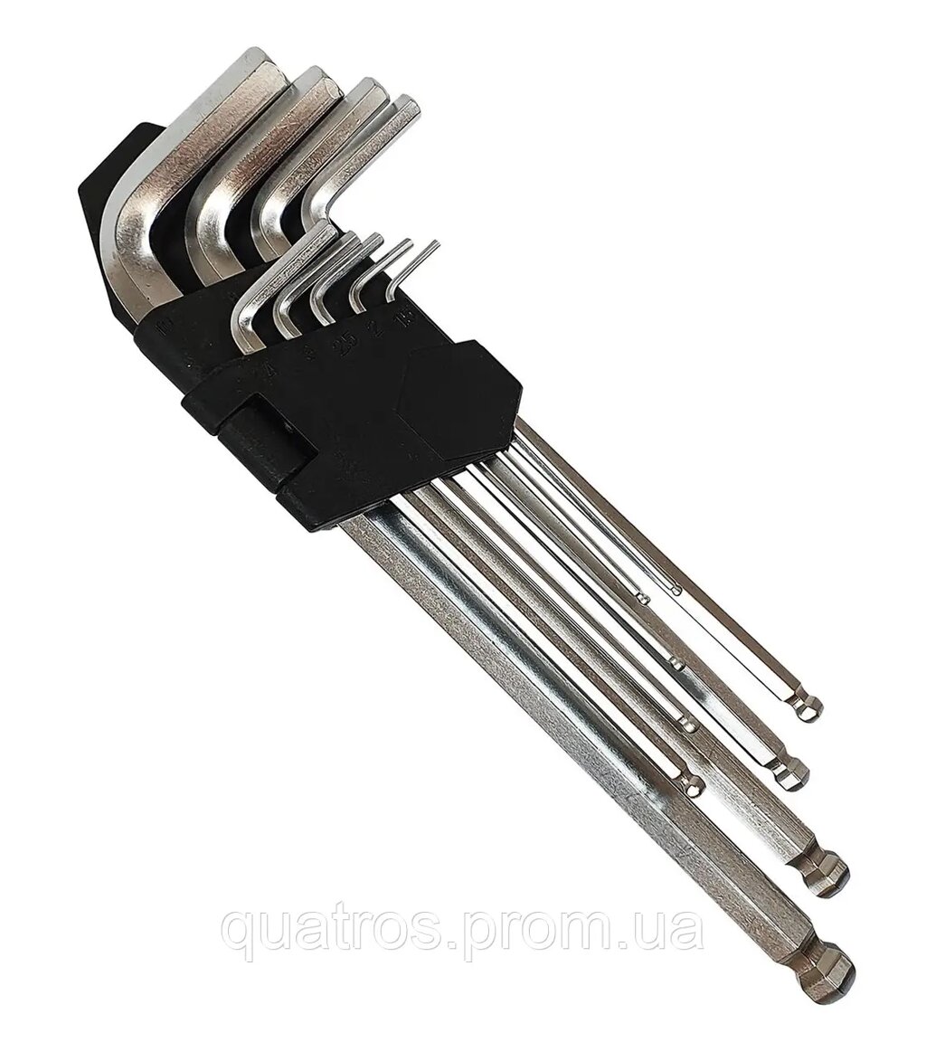 Шестигранні ключі 1,5-10 мм/190 мм,9 шт. Silver S10700 від компанії Інтернет-магазин "STORETOOLS" - фото 1