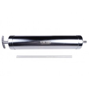 Шприц плунжерний маслозаливний 500мл (сталь), шланг 200мм VIKTEC VT13885