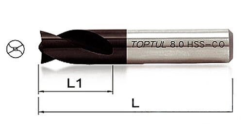 Свердло d8mm, L80mm для висвердлювання точкового зварювання JJAX0821 від компанії Інтернет-магазин "STORETOOLS" - фото 1