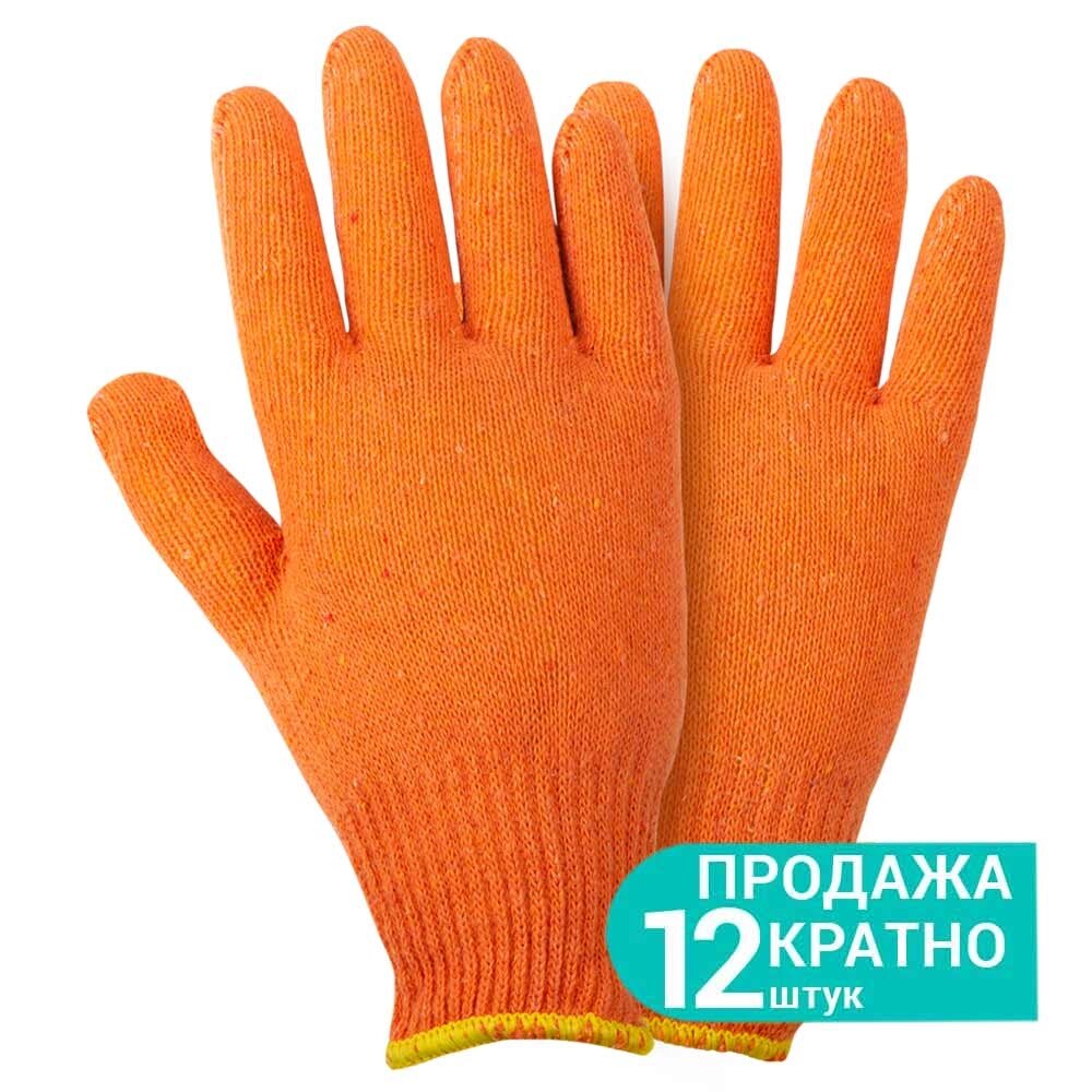 Трикотажні рукавички без точкового ПВХ покриття Р10 Лайт (помаранчеві) GRAD (9441845) від компанії Інтернет-магазин "STORETOOLS" - фото 1