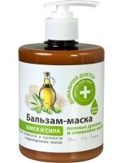 Бальзам-маска пивні дріжджі й оливкова олія 500 мл Домашній Доктор