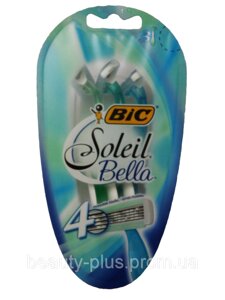 BIC жіночі одноразові верстати BIC Soleil Bella 4 леза, 1уп/3 шт.