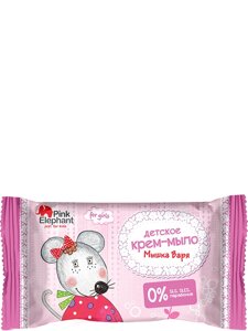Дитяче крем-мило "Мишка Варя" 90 г Pink Elephant