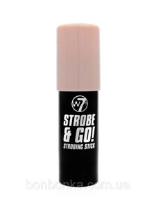 Хайлайтер для обличчя W7 Strobe & Go Strobing Stick Pink light рожево-бежевий 5 г