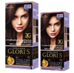 Фарба для волосся 2.1 чорний шоколад Glori's 50 мл