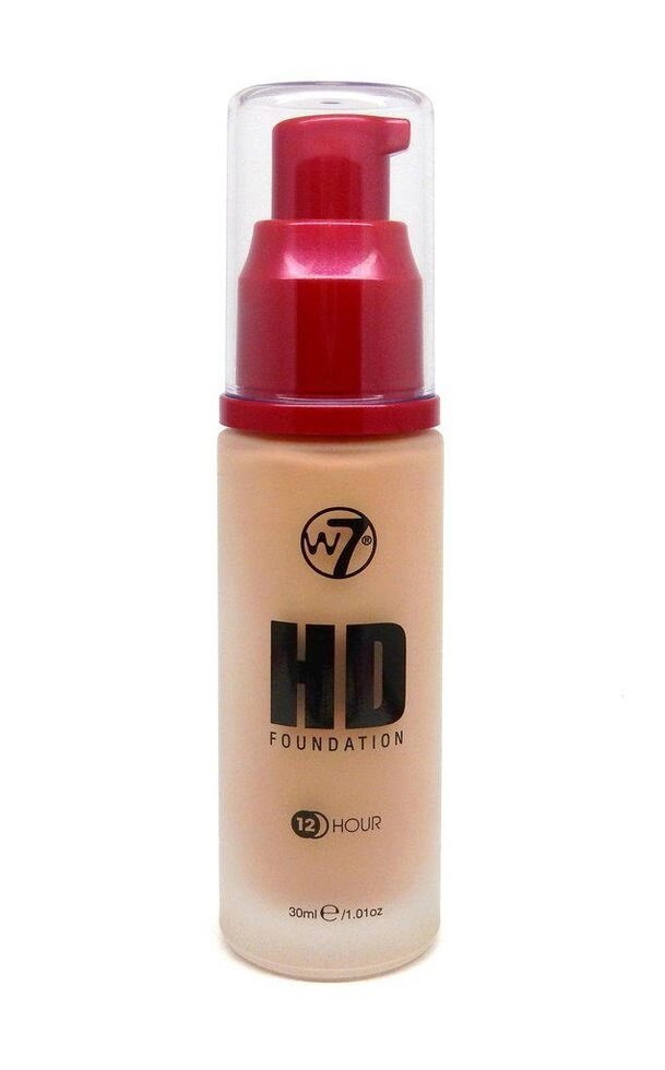 Тональний крем W7 HD foundation natural BEIGE 30 мл - особливості