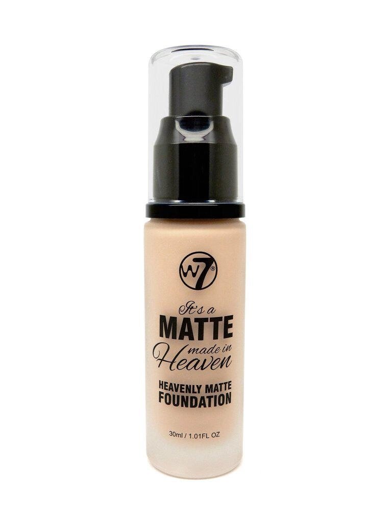 Тональний крем W7 MATTE MADE IN heaven foundation natural BEIGE 30 мл - гарантія