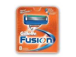 Змінні касети для гоління Gillette Fusion 8 шт. в пакованні