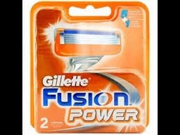 Змінні касети для гоління Gillette Fusion Power 2 шт. в пакованні