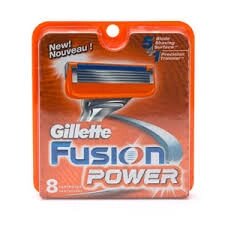 Змінні касети для гоління Gillette Fusion Power 8 шт. в пакованні