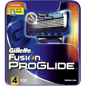 Змінні касети для гоління Gillette Fusion ProGlide 4шт. в упаковці