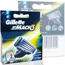 Змінні касети для гоління Gillette Mach 3 2 шт. в пакованні