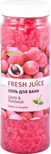 Сіль для ванн Litchi&Patchouli 700 г Fresh Juice