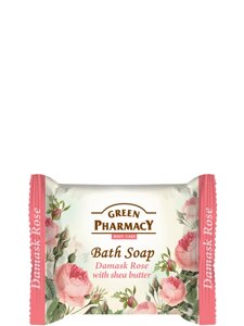 Туалетне мило Дамаська троянда з олією ши 100г Green Pharmacy