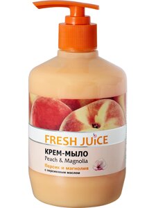 Рідке крем-мило з гліцерином Peach&Magnolia 460 мл Fresh Juice