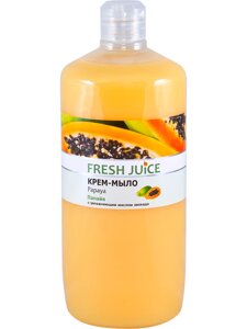 Рідке крем-мило зі зволожувальним молочком авокадо Papaya 1000 мл Fresh Juice