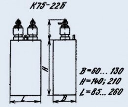 Конденсатор комбінований К75-22Б 0.1 мкФ 40 кВ від компанії Електро Mag (Електро маг) - фото 1