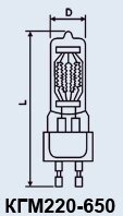 Кварцеві лампи КГМ-220-650 від компанії Електро Mag (Електро маг) - фото 1