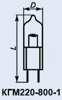 Кварцеві лампи КГМ-220-800-1 від компанії Електро Mag (Електро маг) - фото 1
