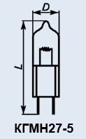 Кварцеві лампи КГМН-27-5 від компанії Електро Mag (Електро маг) - фото 1