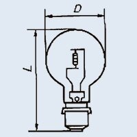 Лампа розжарювання ПЖ-24-220 Р28s/24