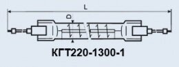 Кварцеві лампи КГТ-220-1300-1