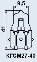 Лампи кварцові КГСМ-27-40