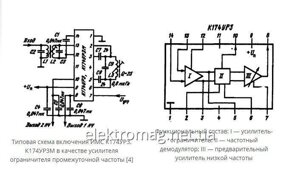 Мікросхема К174УР3М — тракт обробки ЧС-сигналів
