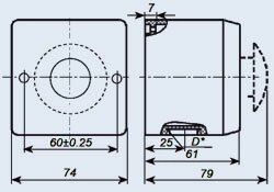 Пост управління кнопковий ПКЕ-222-1У2