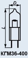 Кварцеві лампи КГМ-36-400