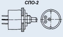 Резистор змінний СПО-2 2вт 10К
