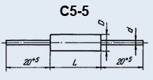 Резистор постійний С5-5 5Вт 56